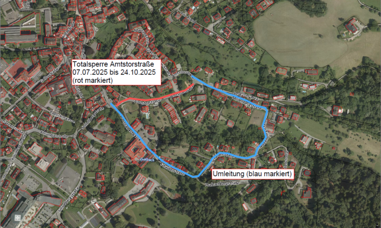 Umleitungsplan