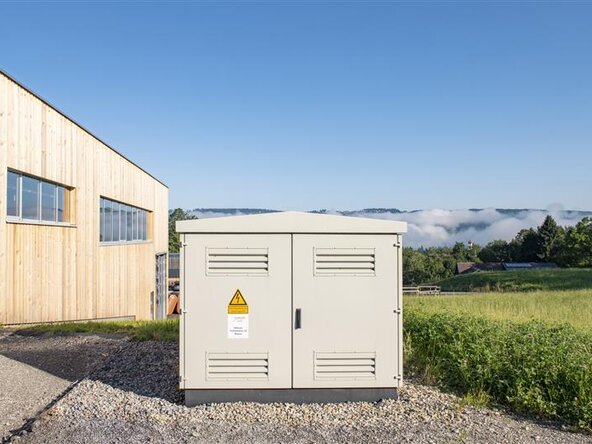 Trafostation von vorne