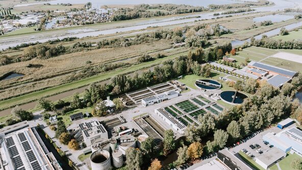 Drohnenaufnahme Nahwärme Hard