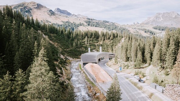 Drohnenaufnahme Heizwerk Lech